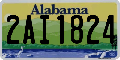 AL license plate 2AI1824