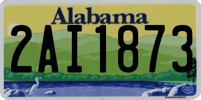 AL license plate 2AI1873
