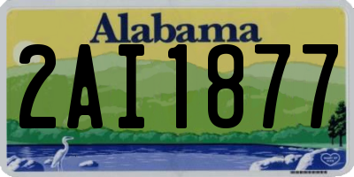 AL license plate 2AI1877