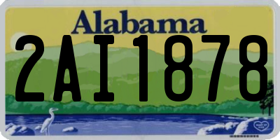AL license plate 2AI1878