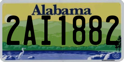 AL license plate 2AI1882