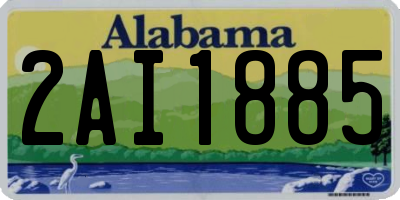 AL license plate 2AI1885