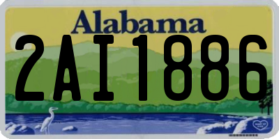 AL license plate 2AI1886