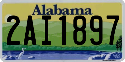 AL license plate 2AI1897