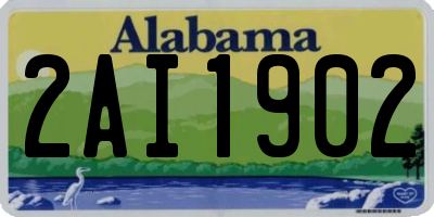 AL license plate 2AI1902