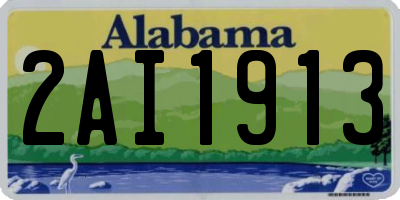 AL license plate 2AI1913