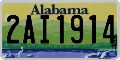 AL license plate 2AI1914