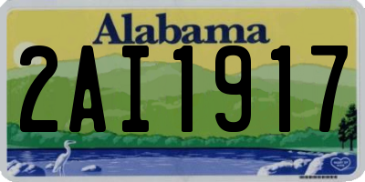 AL license plate 2AI1917