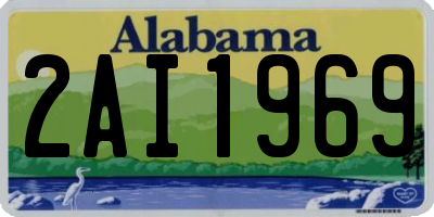 AL license plate 2AI1969