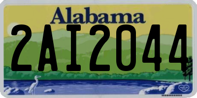 AL license plate 2AI2044