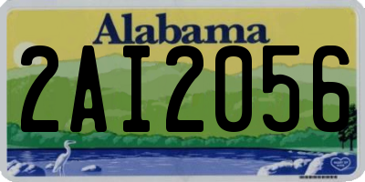 AL license plate 2AI2056
