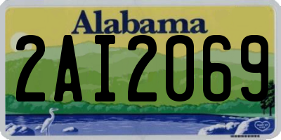 AL license plate 2AI2069