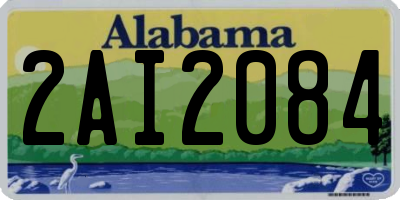 AL license plate 2AI2084