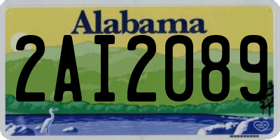 AL license plate 2AI2089