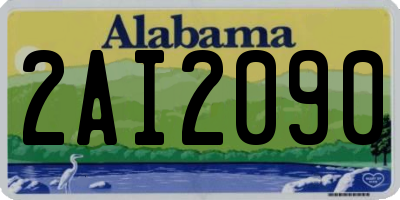 AL license plate 2AI2090