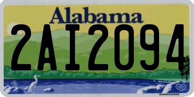 AL license plate 2AI2094