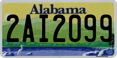 AL license plate 2AI2099