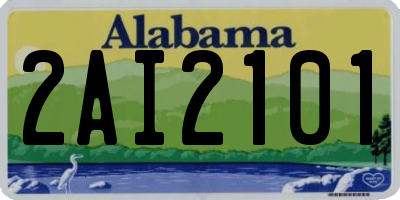 AL license plate 2AI2101