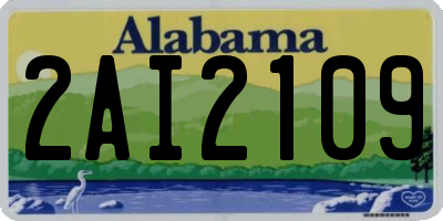 AL license plate 2AI2109