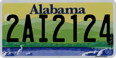 AL license plate 2AI2124