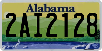 AL license plate 2AI2128
