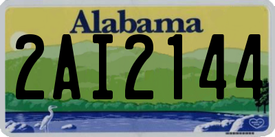 AL license plate 2AI2144