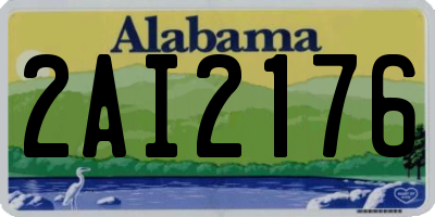 AL license plate 2AI2176