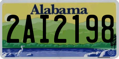 AL license plate 2AI2198