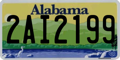AL license plate 2AI2199