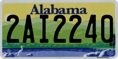 AL license plate 2AI2240