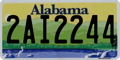 AL license plate 2AI2244