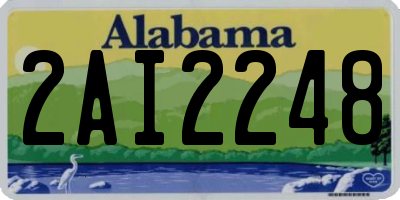 AL license plate 2AI2248