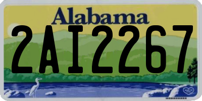 AL license plate 2AI2267