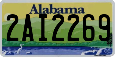AL license plate 2AI2269