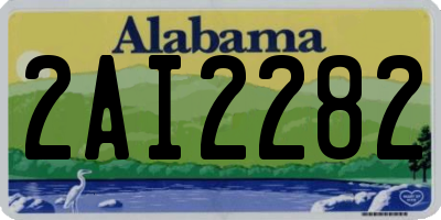 AL license plate 2AI2282