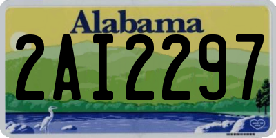 AL license plate 2AI2297