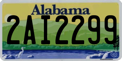 AL license plate 2AI2299