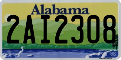 AL license plate 2AI2308