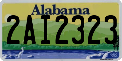 AL license plate 2AI2323