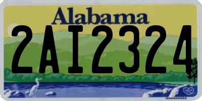 AL license plate 2AI2324