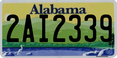 AL license plate 2AI2339