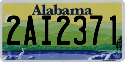 AL license plate 2AI2371