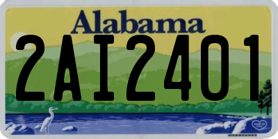 AL license plate 2AI2401