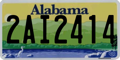 AL license plate 2AI2414