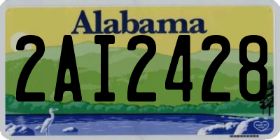 AL license plate 2AI2428