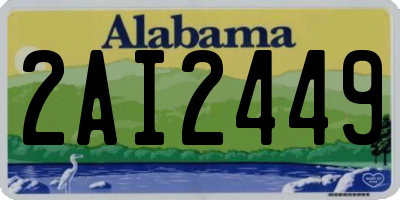 AL license plate 2AI2449