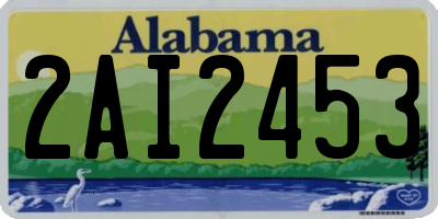 AL license plate 2AI2453