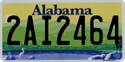 AL license plate 2AI2464