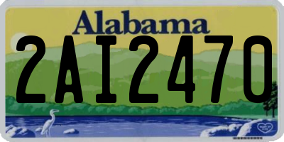 AL license plate 2AI2470