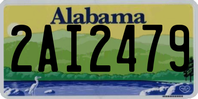 AL license plate 2AI2479